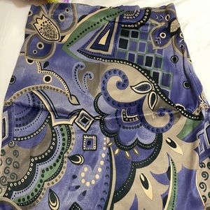 Stretch Rayon/ Silk Vintage Skirt .